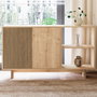Hanah Home Consola Ravello Roble Cálido y Roble Zafiro